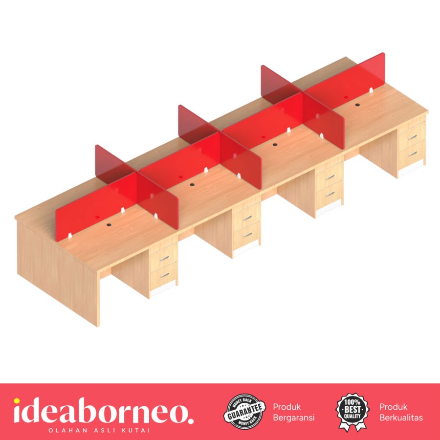 Meja Workstation KUMALA KWSR08