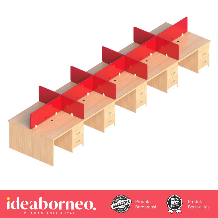 Meja Workstation KUMALA KWSR10