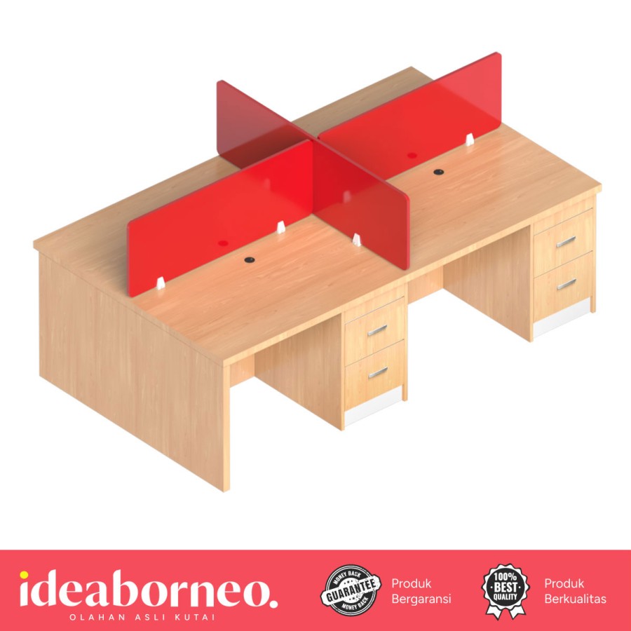 Meja Workstation KUMALA KWSR04
