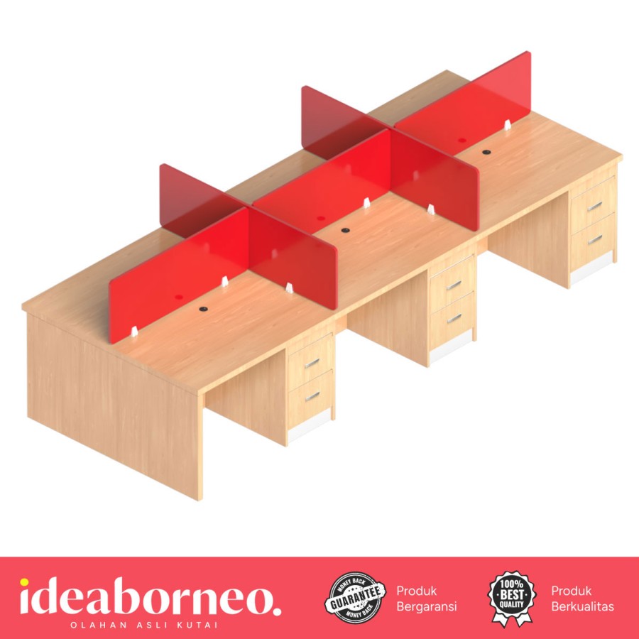 Meja Workstation KUMALA KWSR06