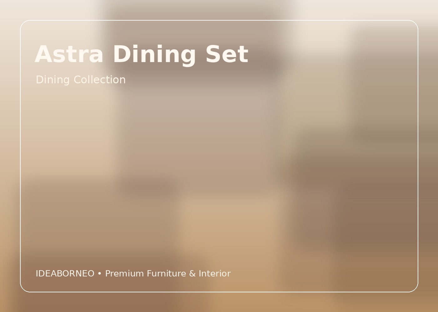 Perakitan Dining Set