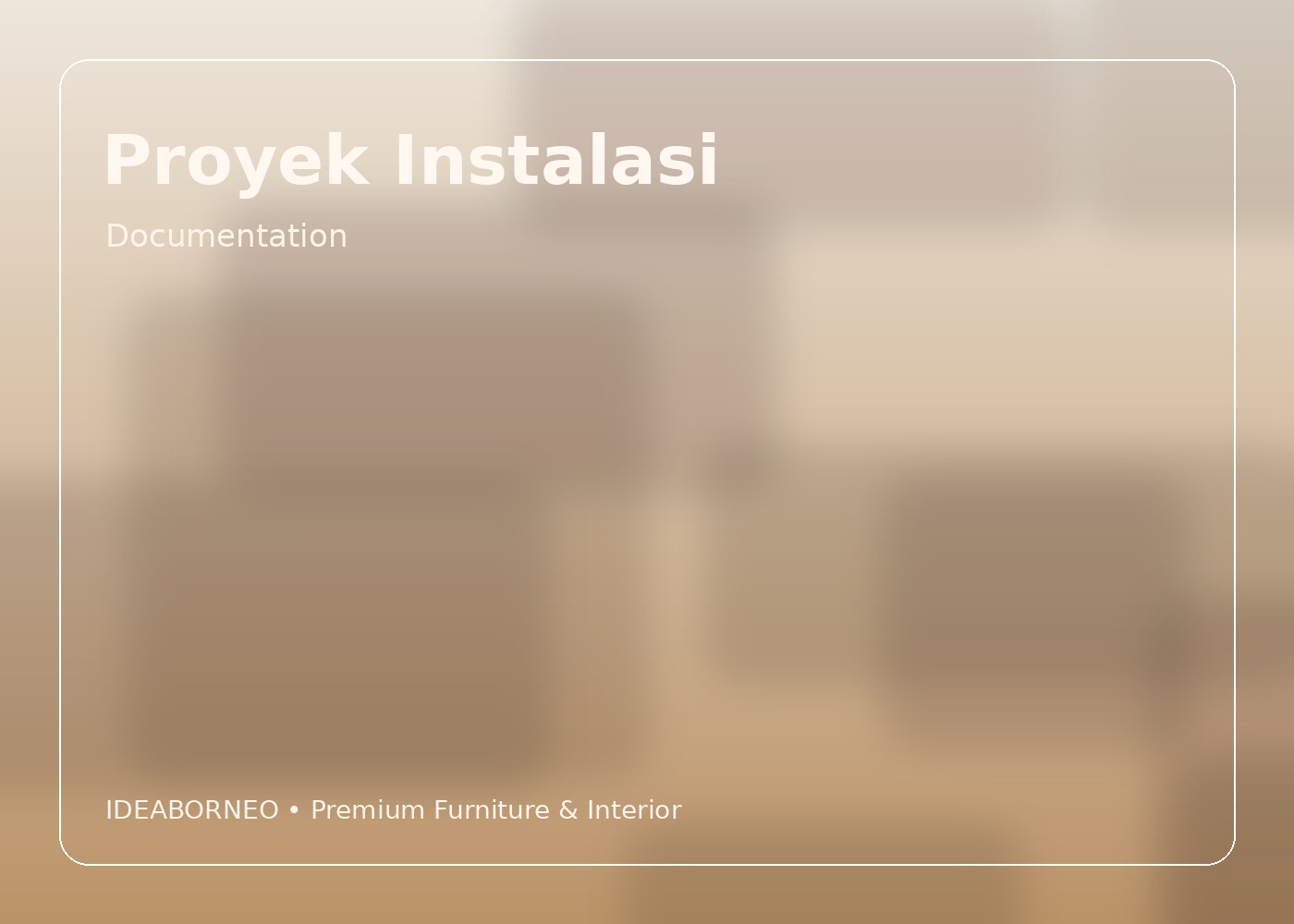 Interior Ruang Tamu Residensial