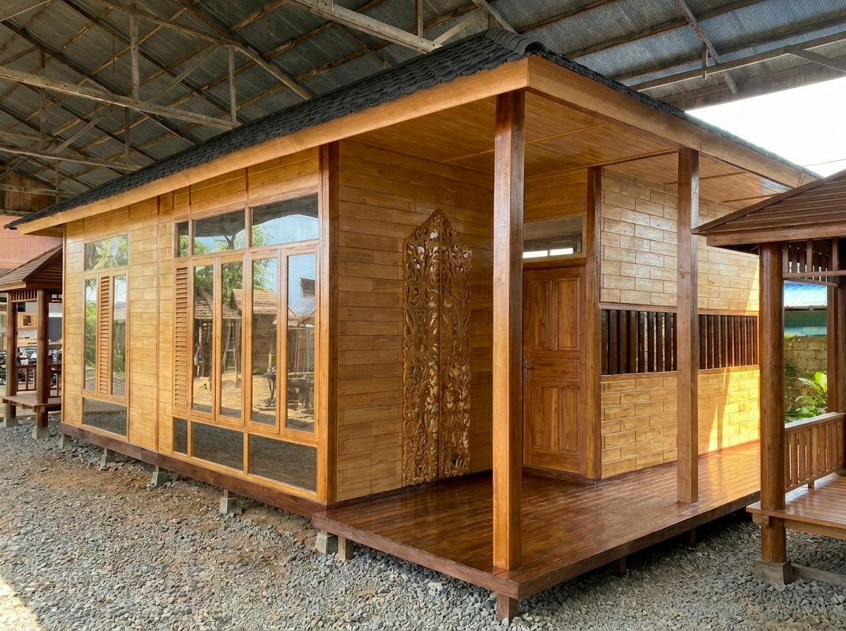 Rumah Kayu Prefabrikasi