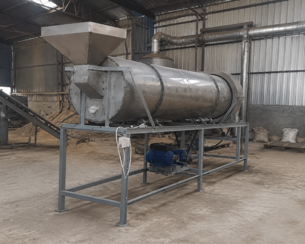 IBRD01 Biomass Dryer from IDEABORNEO for biomass processing and industrial production in Indonesia