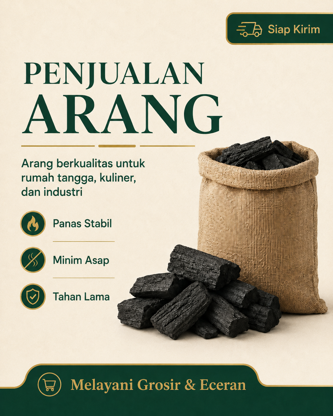 Penjualan arang dan produk biomassa IDEABORNEO