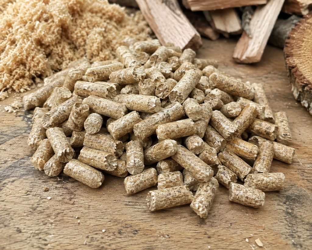 Industrial White Wood Pellet 6 mm / 8 mm from IDEABORNEO, an Indonesian biomass supplier for B2B wholesale and export buyers