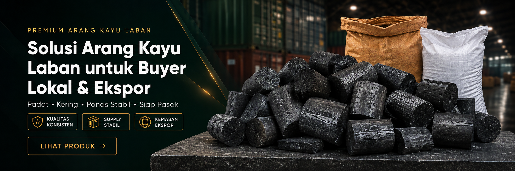 IDEABORNEO Charcoal Export Supply Slide for IDEABORNEO Indonesian biomass, charcoal, wood pellet, and machinery supply